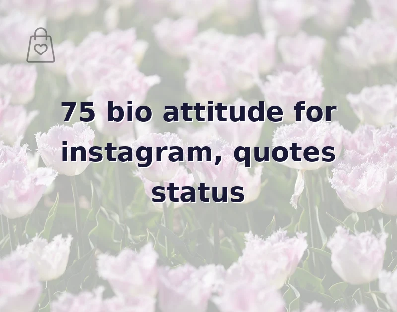 bio attitude for instagram
