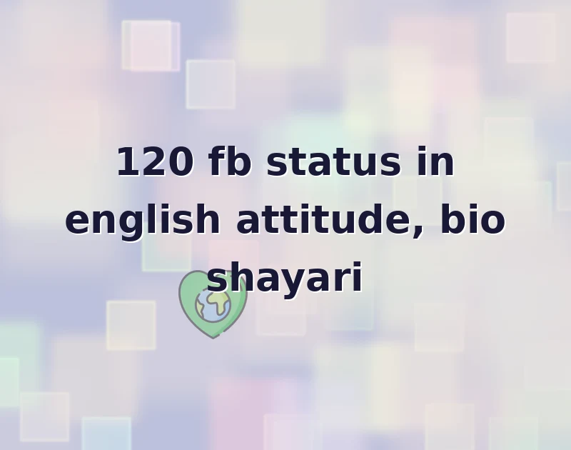 fb status in english attitude