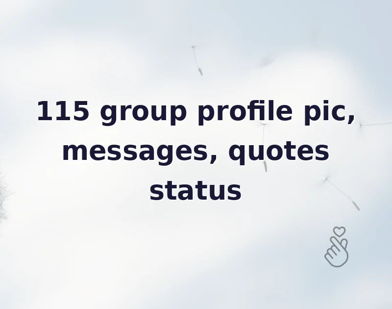 group profile pic