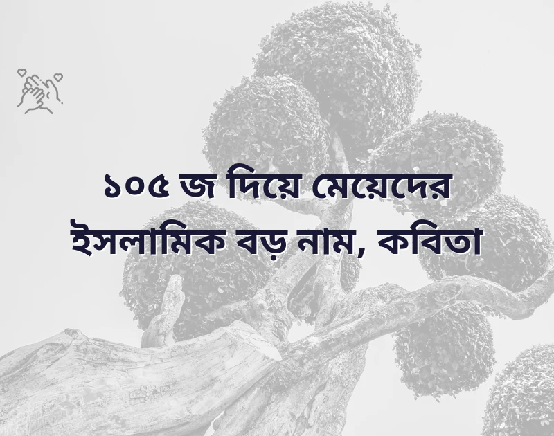জ দিয়ে মেয়েদের ইসলামিক বড় নাম