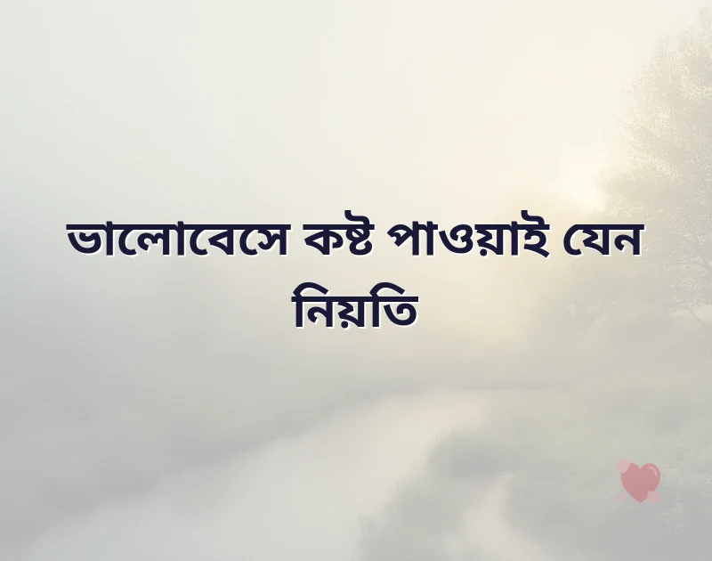 কষ্টের কিছু কথা ভালোবাসার