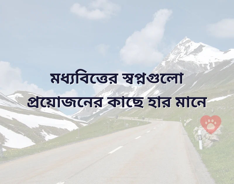 মধ্যবিত্ত পরিবারের কষ্টের স্ট্যাটাস