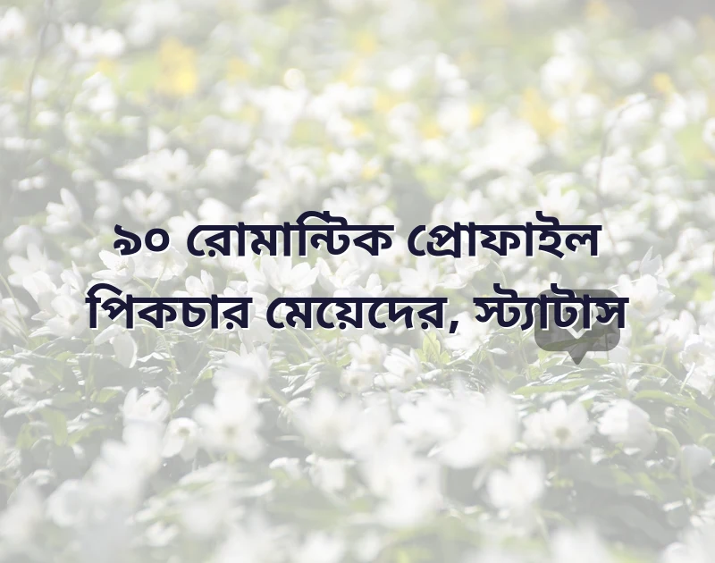 রোমান্টিক প্রোফাইল পিকচার মেয়েদের