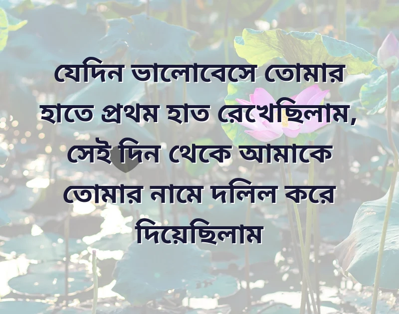 ভালোবাসা নিয়ে ক্যাপশন বাংলা