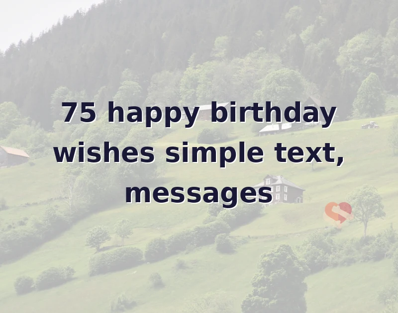 happy birthday wishes simple text