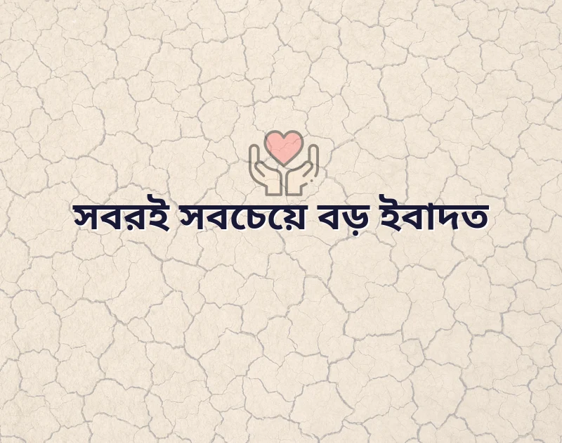 সবর নিয়ে ইসলামিক উক্তি
